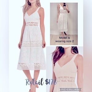 Chelsea & Violet Ivory Crochet Lace Maxi Dress Size 10 NWT RETAIL $178